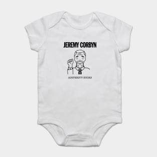 Jeremy Corbyn Austerity Sucks Baby Bodysuit